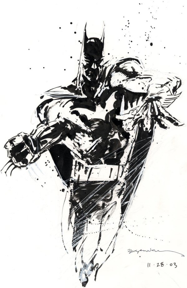 Bill Sienkiewicz: Batman Sketch