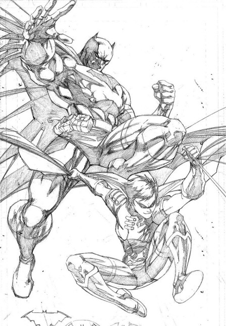 Ale Garza: Batman line art
