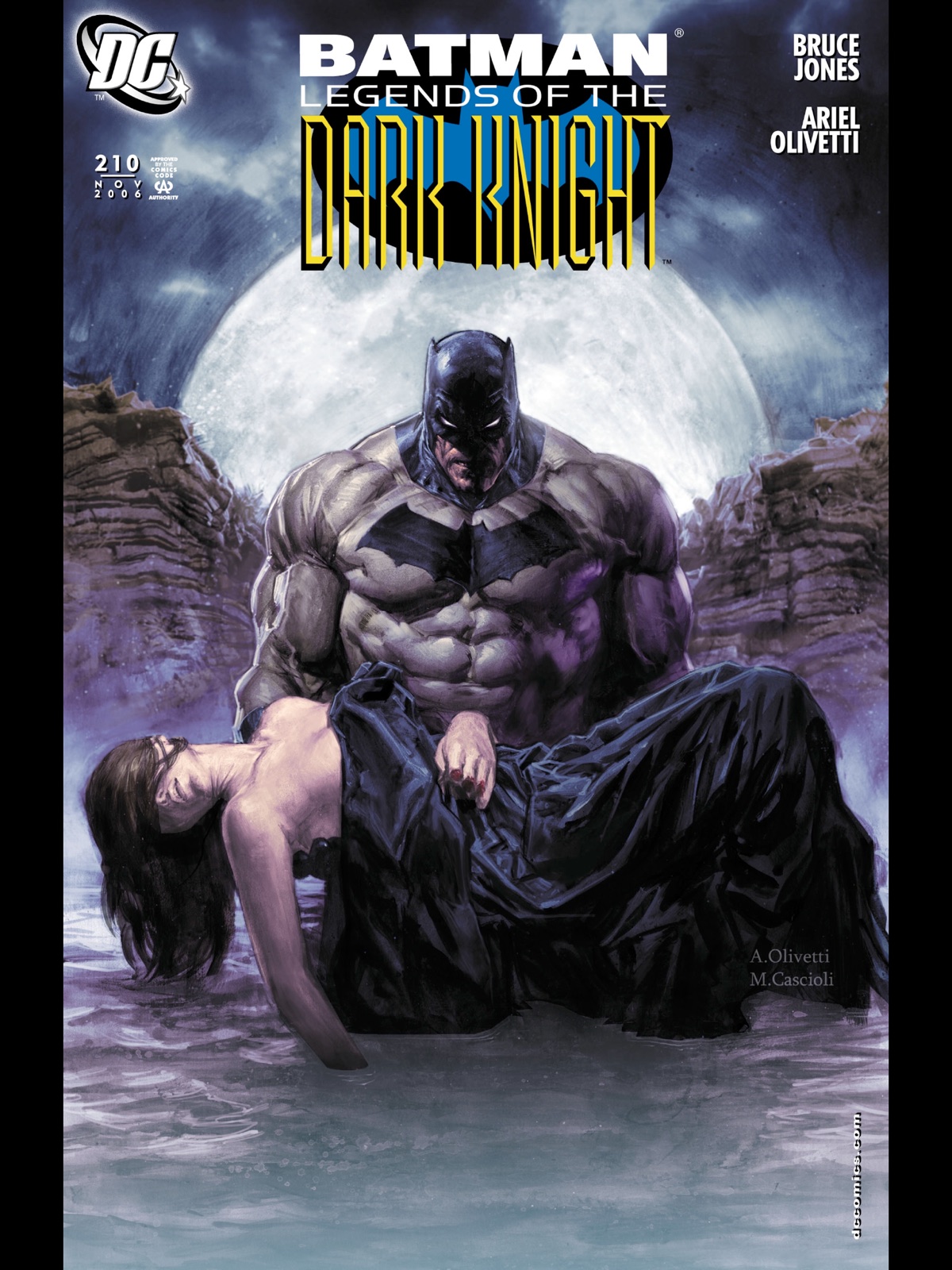 Ariel Olivetti: Cover to Legends of the Dark Knight #210