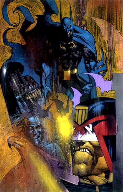 Simon Bisley: Cover to Batman Judge Dredd