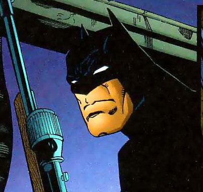 Damion Scott: Batman Eyes a Sniper Rifle