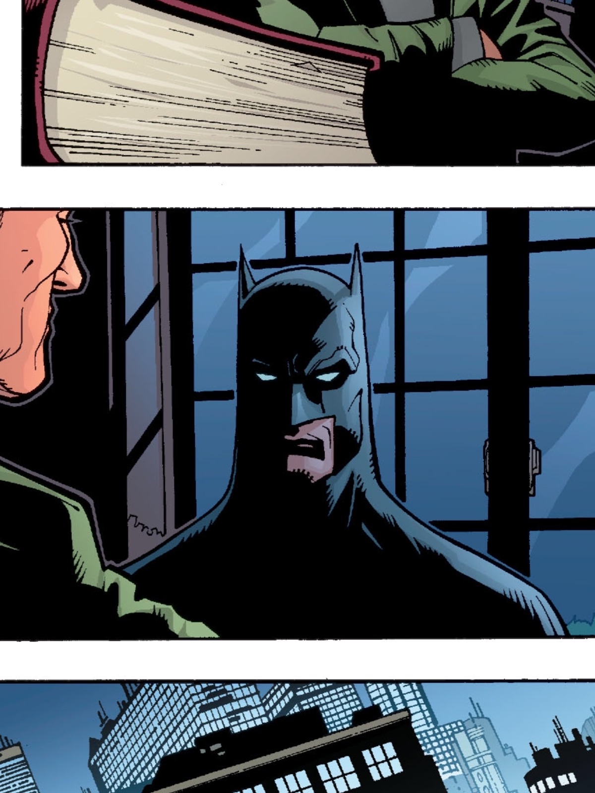 Doug Mahnke: Batman Pauses by a Window at Night