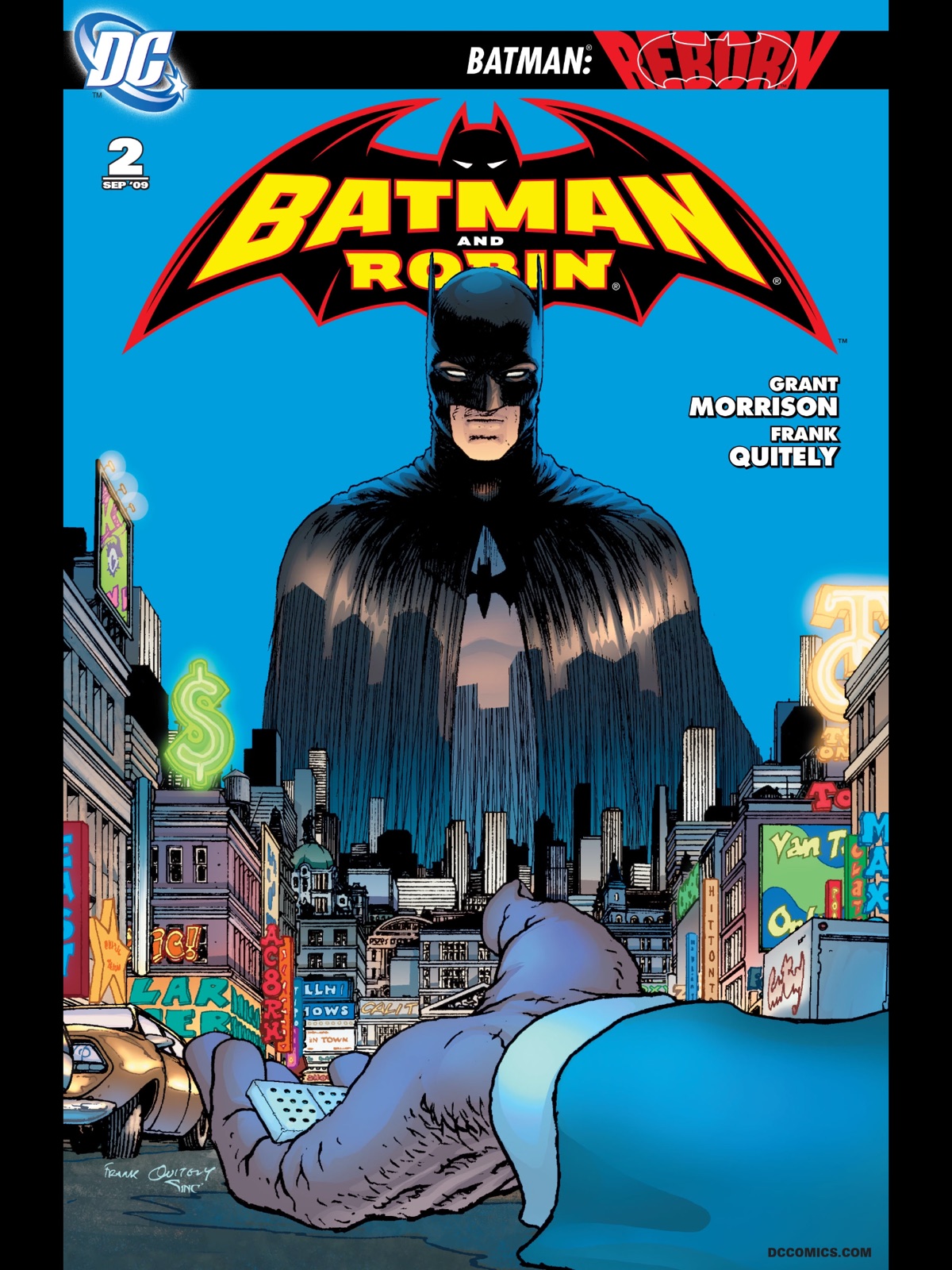 Frank Quitely: Cover to Batman and Robin #2