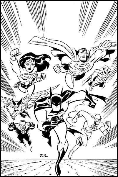 Bruce Timm: Batman with the Justice League