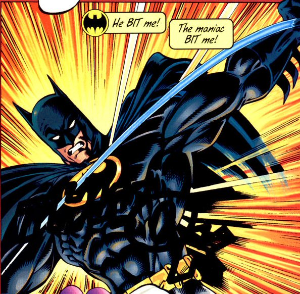 Mark Bagley: Batman Blocks a Blade