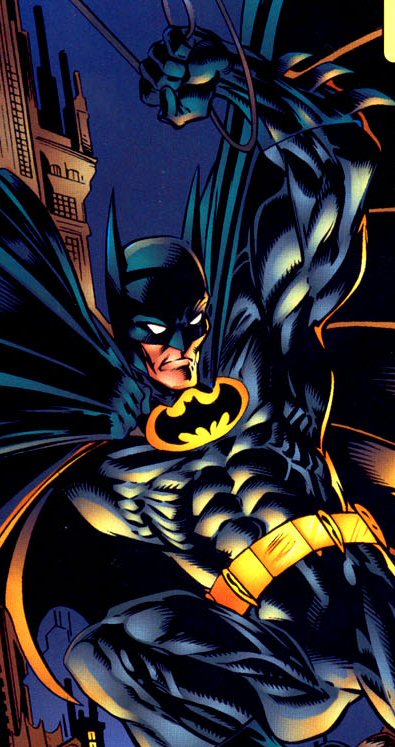 Mark Bagley: Batman Reaches Through the City Glow