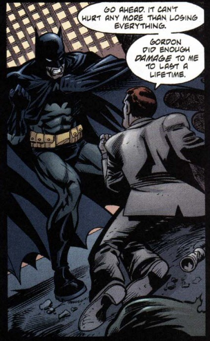 Mike Collins: Batman Looms Over a Fallen Man
