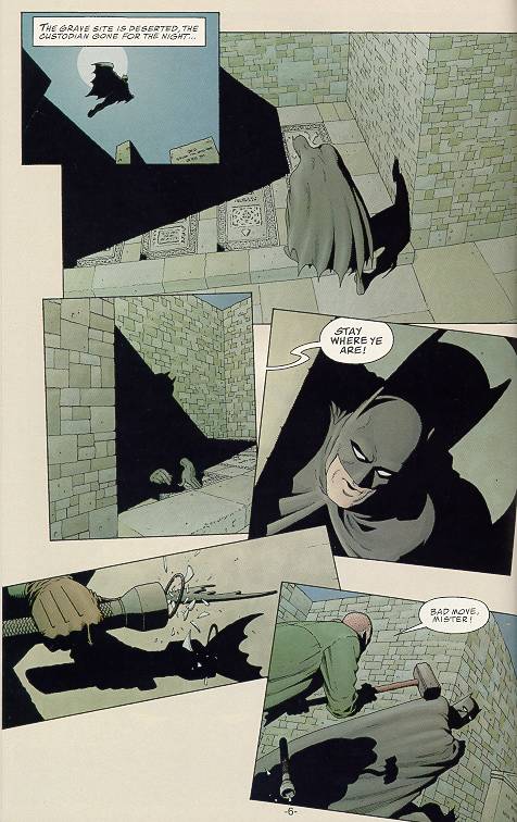 Frank Quitely: Batman Confronts a Grave Robber