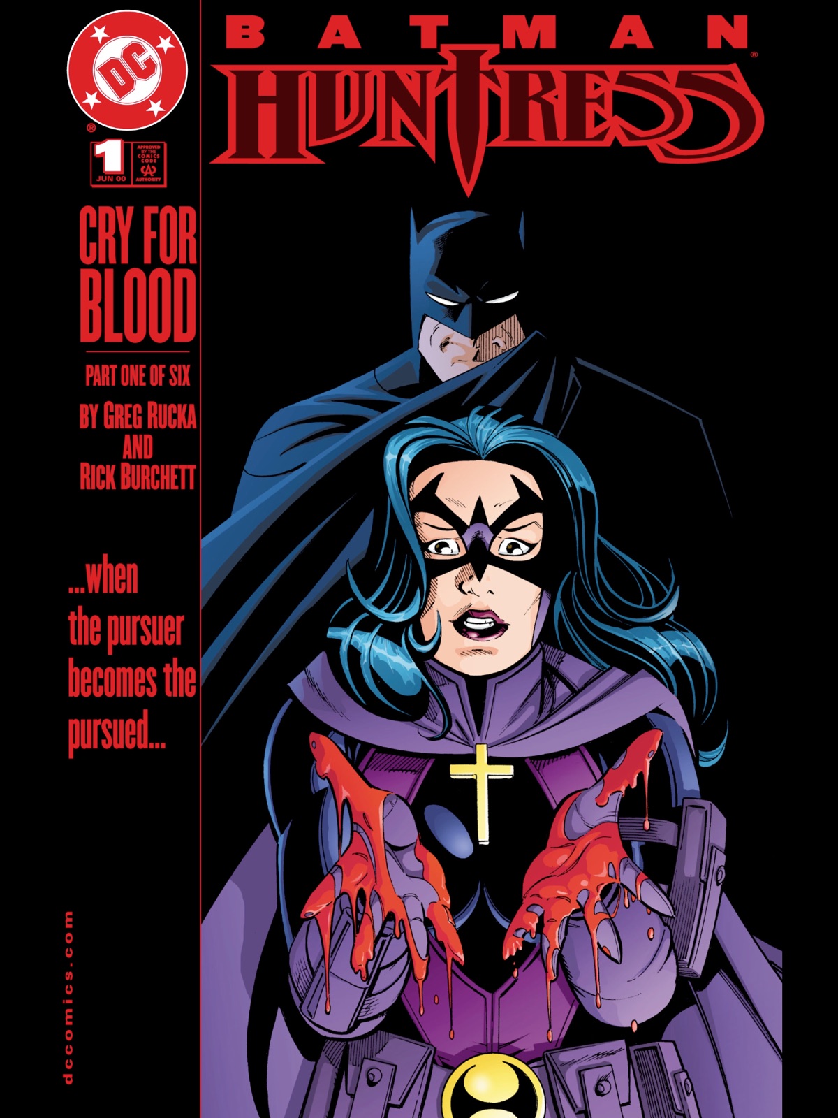 Rick Burchett: Cover to Batman/Huntress: Cry for Blood #1