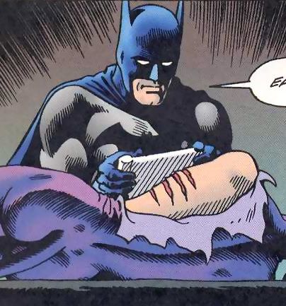 Russ Heath: Batman Leans Over a Fallen Figure