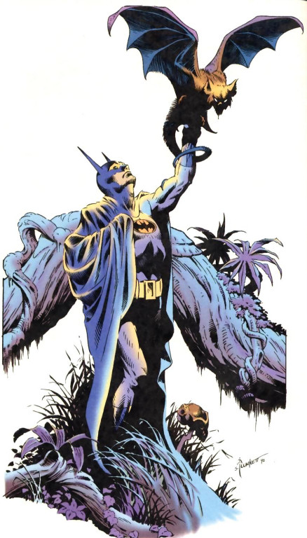 Sandy Plunkett: Batman Holds Up a Captured Bat