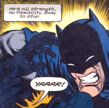 Shawn McManus: Batman Grins Mid-Battle