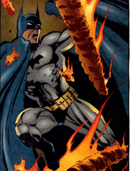 Tim Sale: Batman in a fire