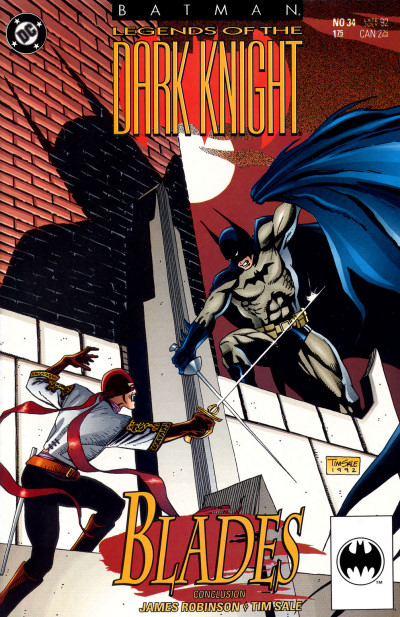 Tim Sale: Cover to Batman Legends of the Dark Knight #34