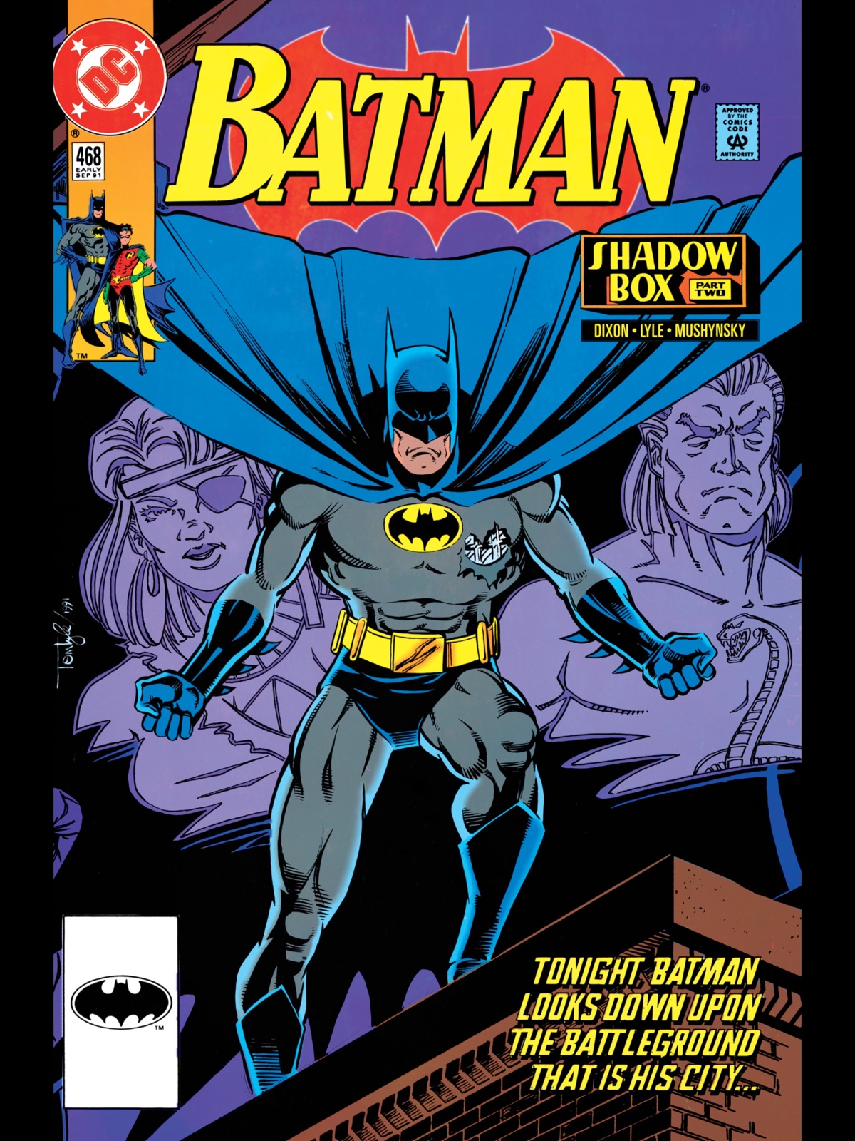 Tom Lyle: Cover to Batman #468