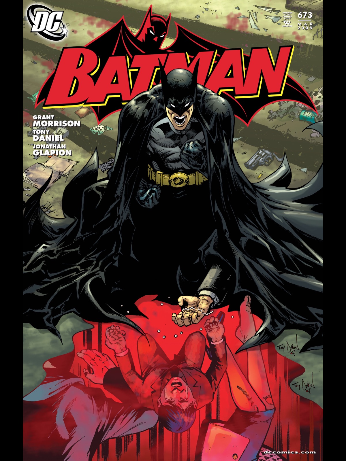 Tony S. Daniel: Cover to Batman #673