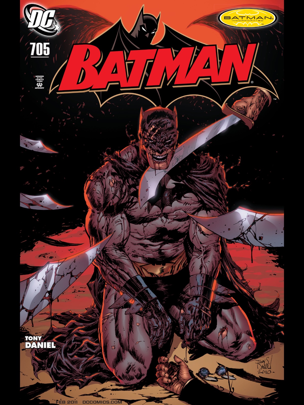Tony S. Daniel: Cover to Batman #705