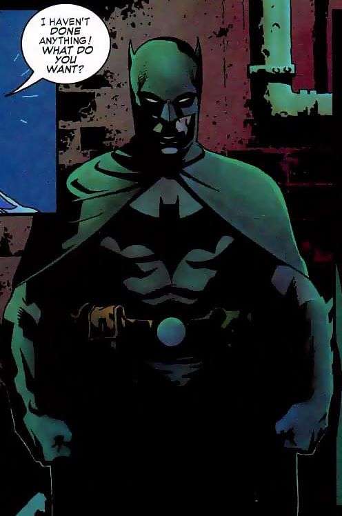 Tony Harris: Batman interogates a suspect
