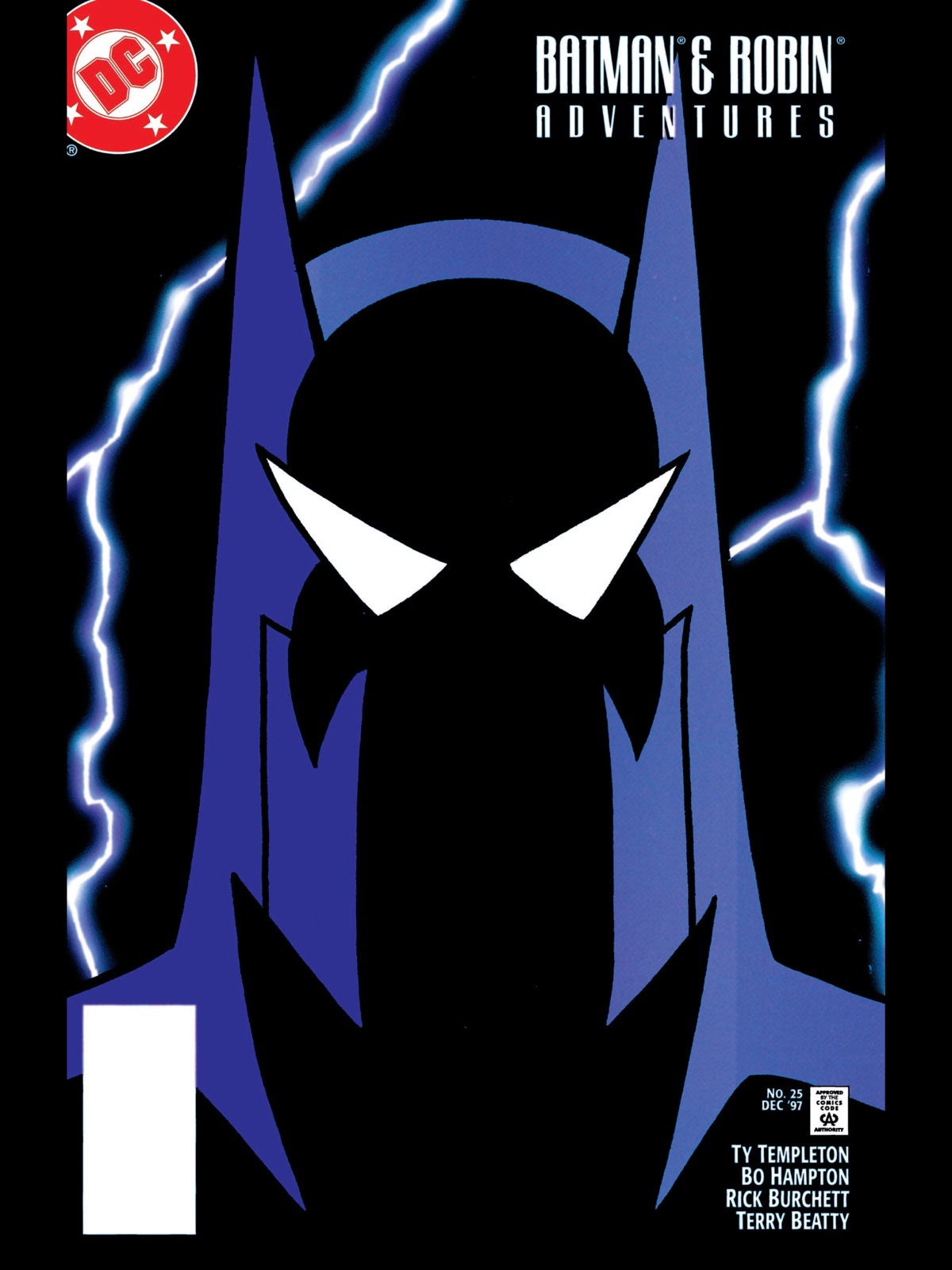 Ty Templeton: Cover to Batman & Robin Adventures #25