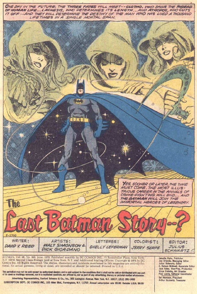 Walt Simonson: Batman #300